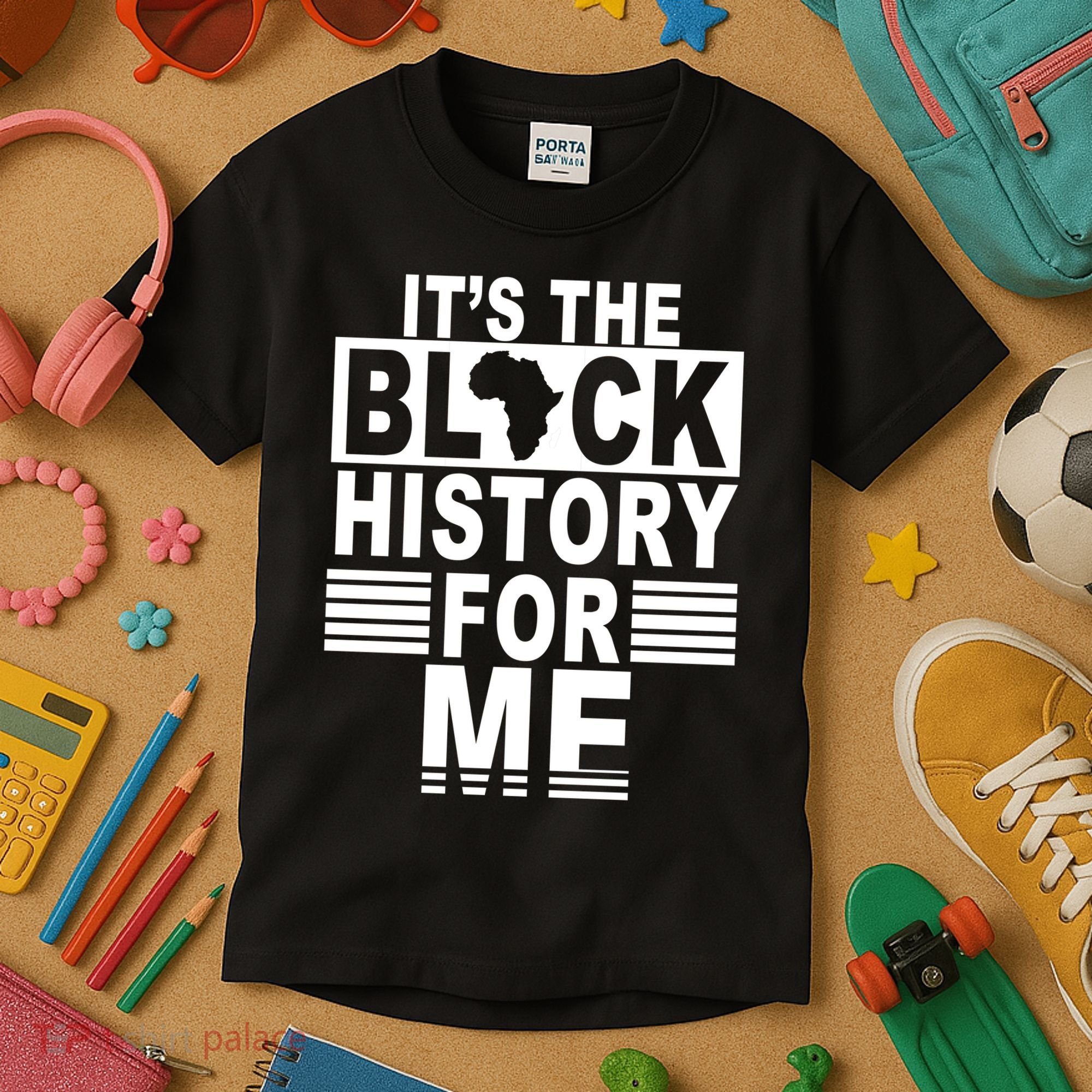 It's The Black History For Me Kids T-Shirt