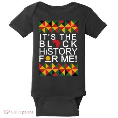It's The Black History For Me African Colors Baby Bodysuit