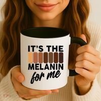 It's The Melanin For Me Skin Tones  Coffee Mug thumb 3