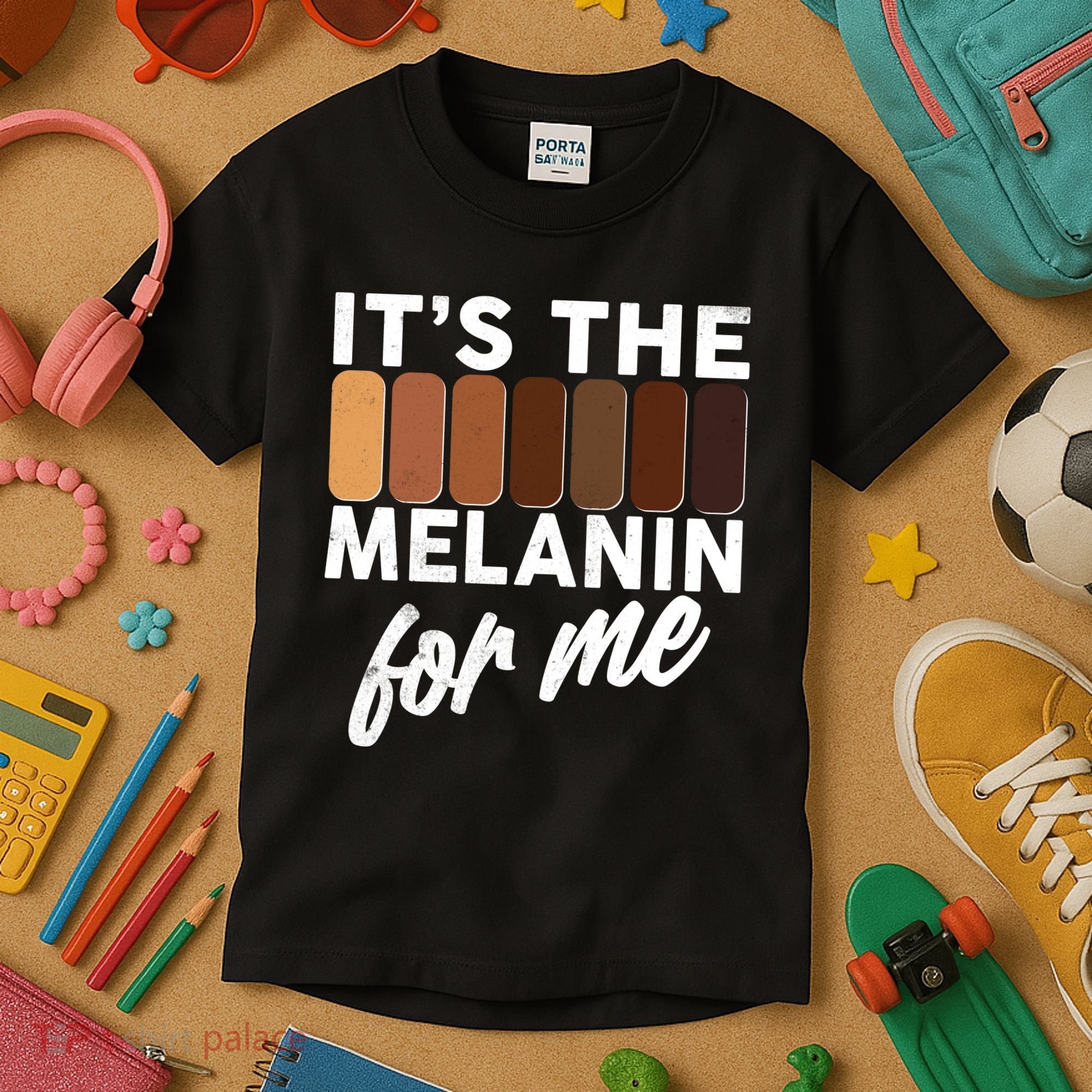 It's The Melanin For Me Skin Tones  Kids T-Shirt