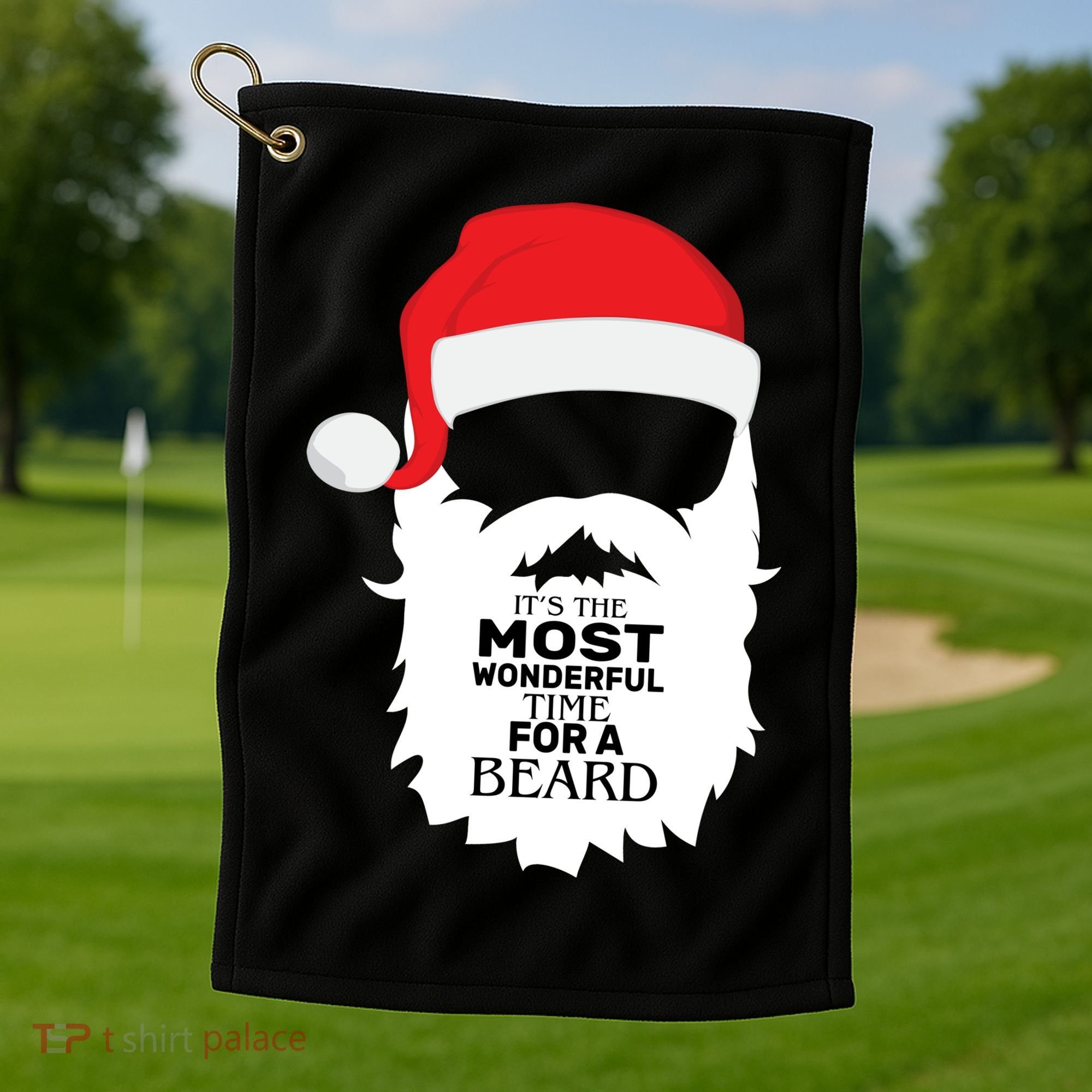 It's the Most Wonderful Time For a Beard Golf Towel