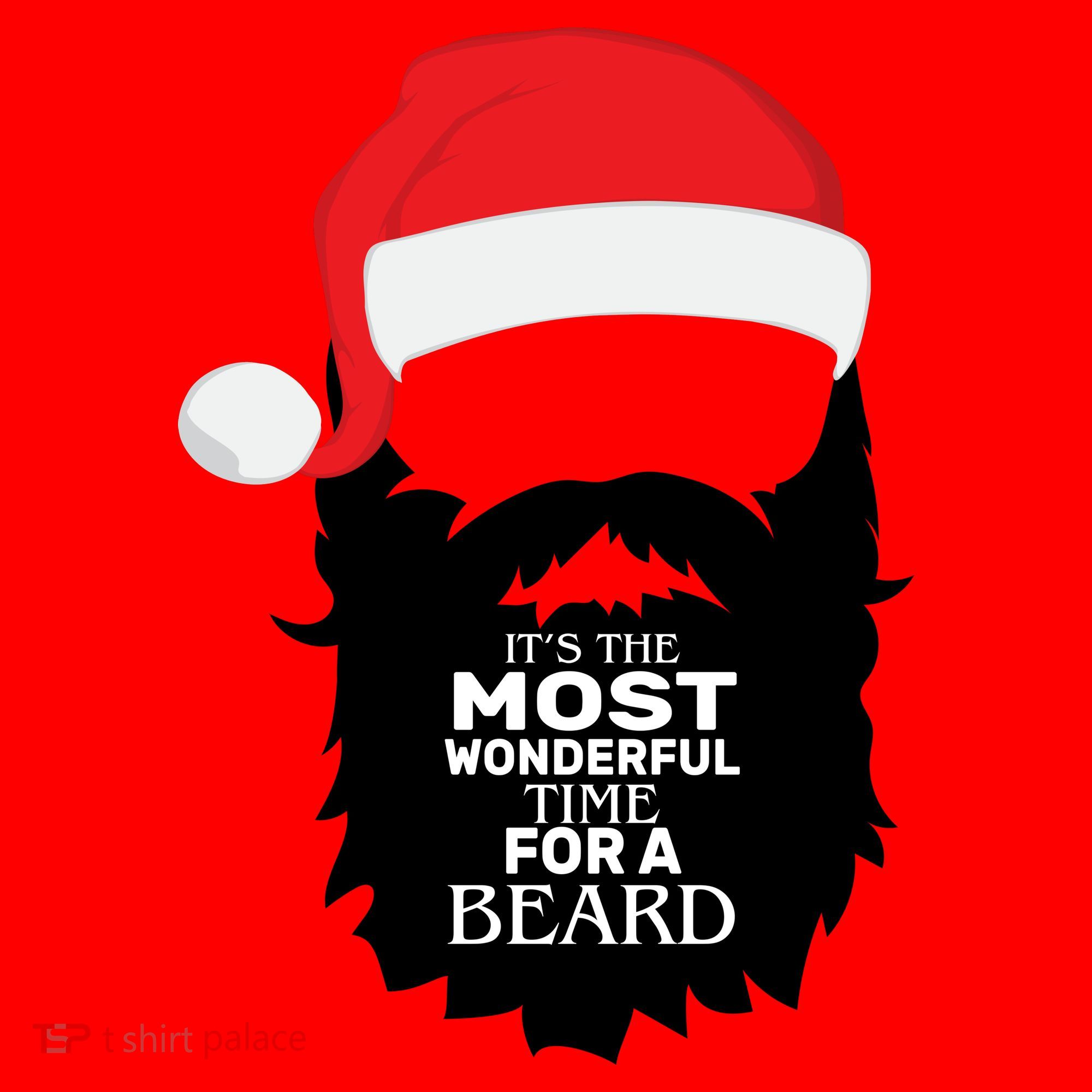 It's the Most Wonderful Time For a Beard Santa Hat