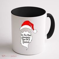 It's The Most Wonderful Time for a Beard Funny Christmas Coffee Mug thumb 1