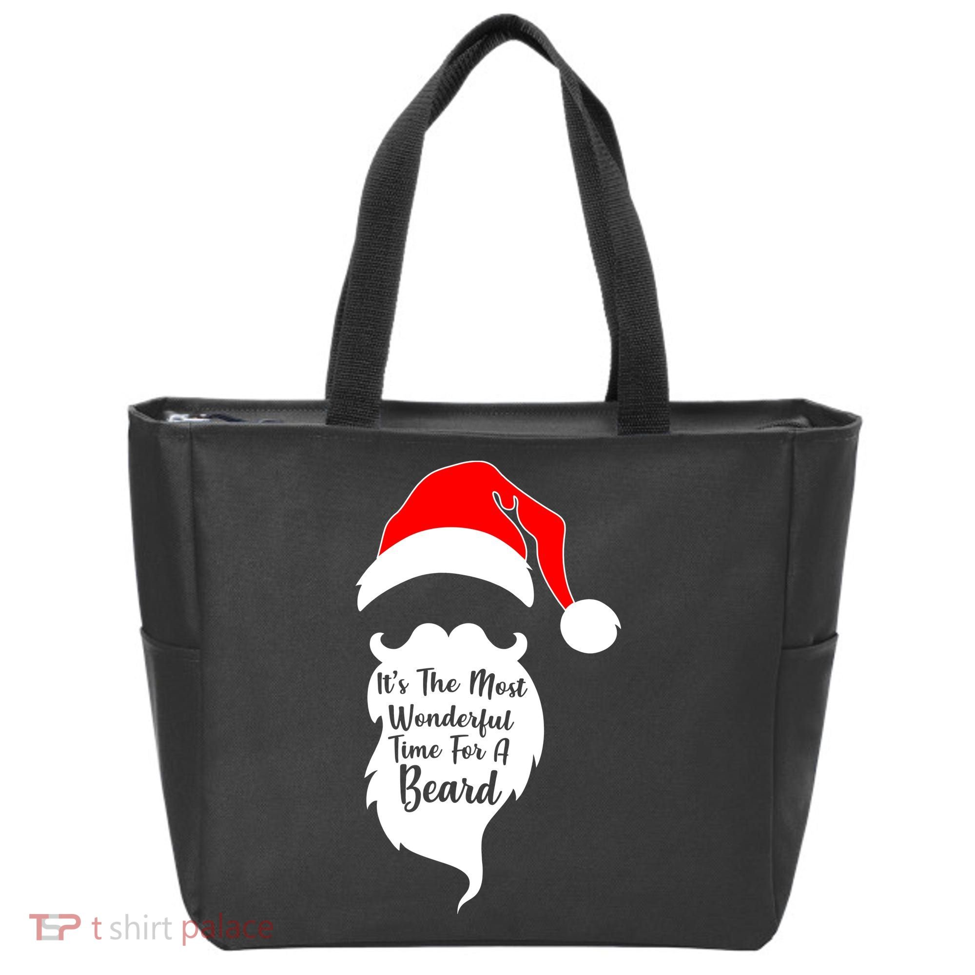 It's The Most Wonderful Time for a Beard Funny Christmas Tote Bag