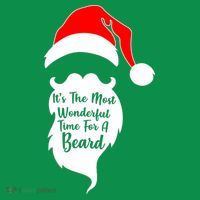 It's The Most Wonderful Time for a Beard Funny Christmas Coaster thumb 2