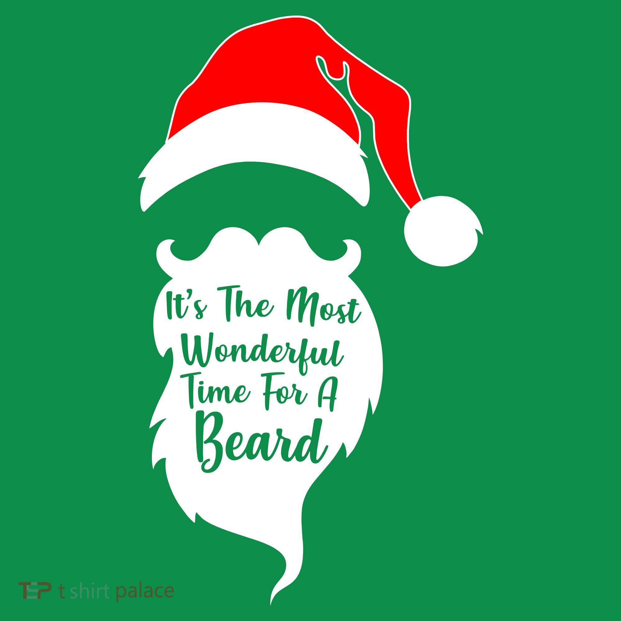 It's The Most Wonderful Time for a Beard Funny Christmas Coaster