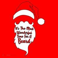 It's The Most Wonderful Time for a Beard Funny Christmas Santa Hat thumb 1