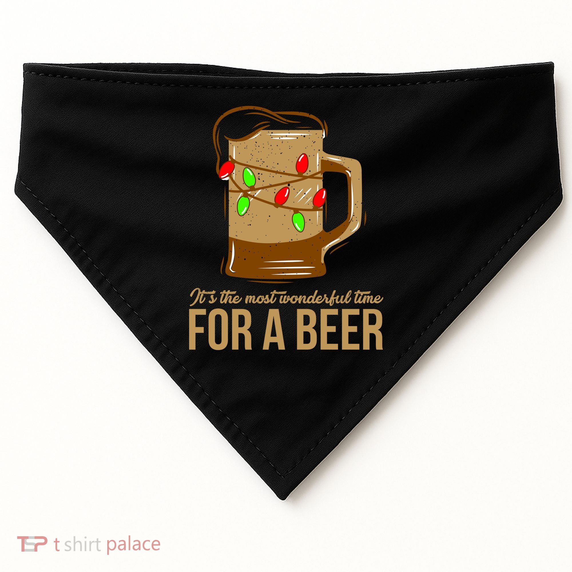 It's The Most Wonderful Time For A Beer USA-Made Doggie Bandana