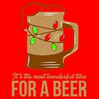 It's The Most Wonderful Time For A Beer Santa Hat thumb 1