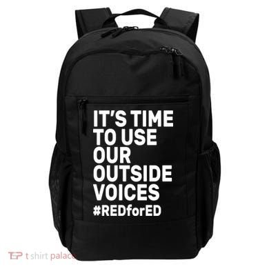 It's Time To Use Our Outside Voice Red For Ed Backpack