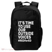 It's Time To Use Our Outside Voice Red For Ed Backpack thumb 0