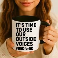 It's Time To Use Our Outside Voice Red For Ed Coffee Mug thumb 3