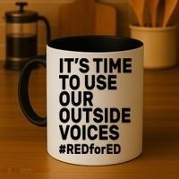 It's Time To Use Our Outside Voice Red For Ed Coffee Mug thumb 4