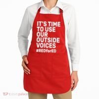 It's Time To Use Our Outside Voice Red For Ed Apron thumb 2