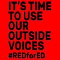 It's Time To Use Our Outside Voice Red For Ed Santa Hat thumb 1