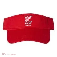 It's Time To Use Our Outside Voice Red For Ed Visor thumb 0