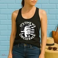 It's Time We Circle Back Trump 2024 Election Women's Tank Top thumb 2
