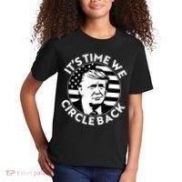 It's Time We Circle Back Trump 2024 Election Kids T-Shirt thumb 2