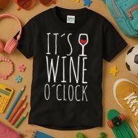 It's Wine O'Clock Kids T-Shirt thumb 3
