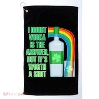 It's Worth a Shot of Vodka Golf Towel thumb 0