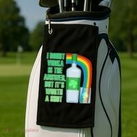 It's Worth a Shot of Vodka Golf Towel thumb 2