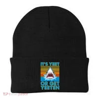 It's Yeet or Get Yeeten Shark Attack Beanie thumb 0