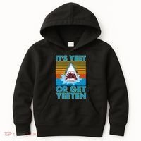 It's Yeet or Get Yeeten Shark Attack Kids Hoodie thumb 0