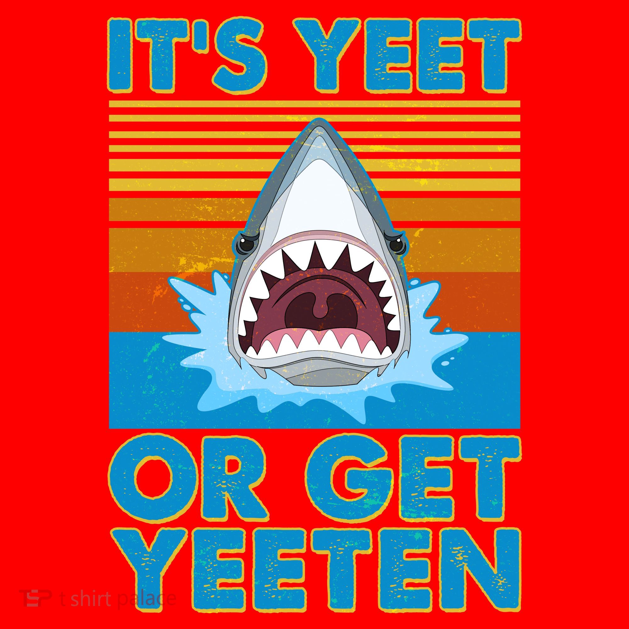 It's Yeet or Get Yeeten Shark Attack Santa Hat