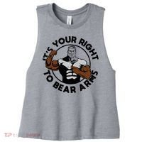 It's Your Right To Bear Arms Women's Racerback Cropped Tank thumb 0