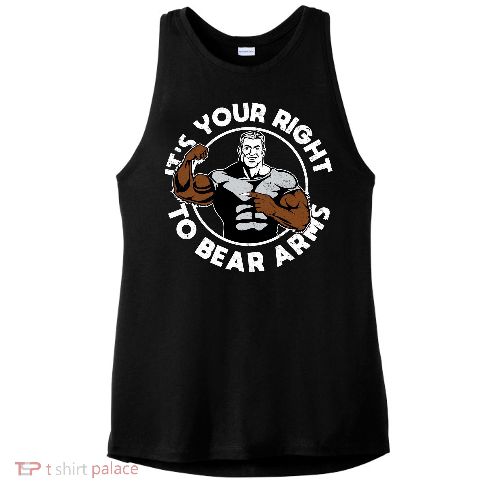 It's Your Right To Bear Arms Ladies PosiCharge Tri-Blend Wicking Tank