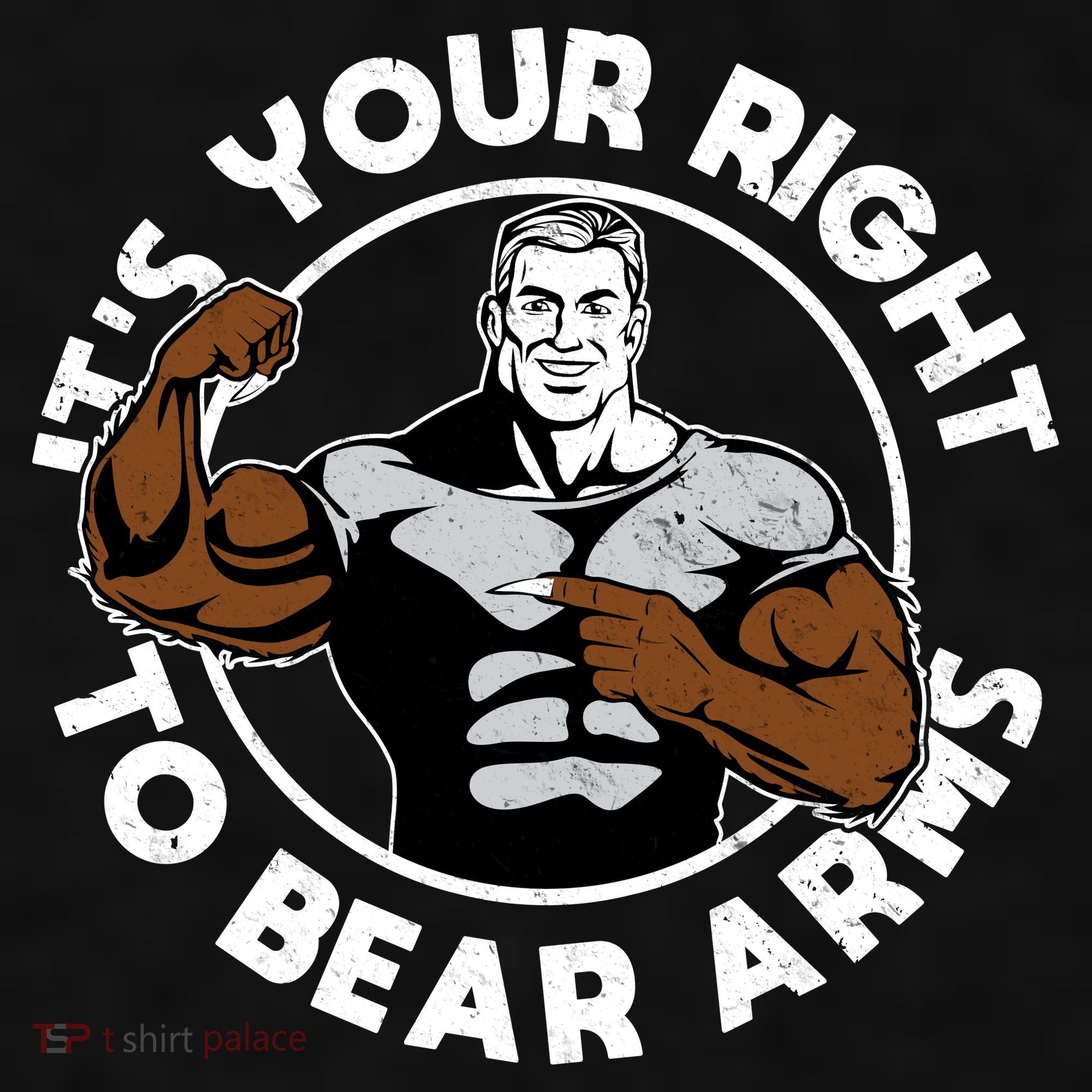 It's Your Right To Bear Arms Ladies PosiCharge Tri-Blend Wicking Tank