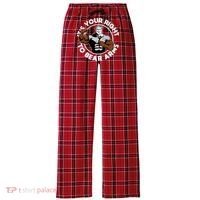 It's Your Right To Bear Arms Women's Flannel Plaid Pajama Pants thumb 0