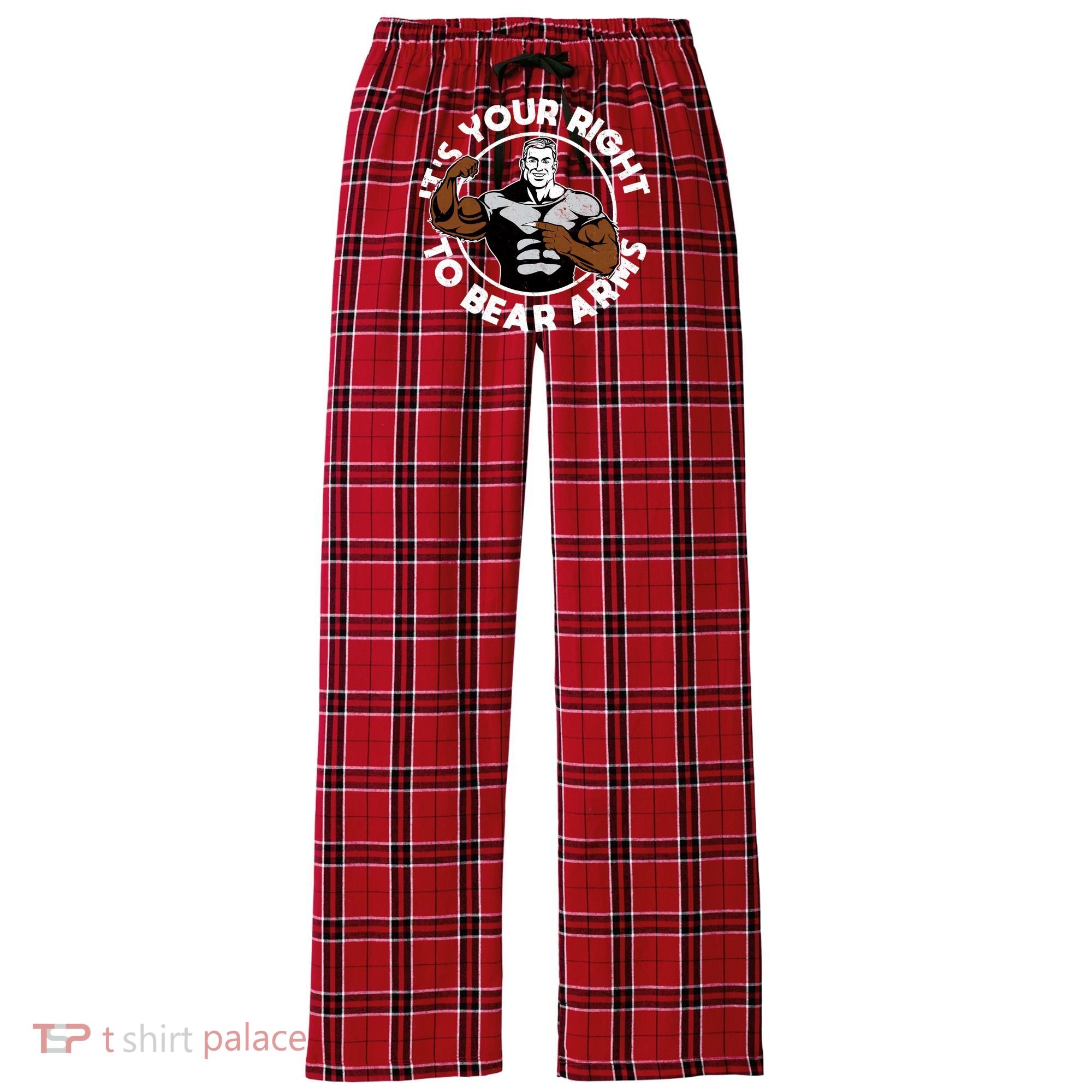 It's Your Right To Bear Arms Women's Flannel Plaid Pajama Pants