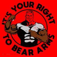 It's Your Right To Bear Arms Santa Hat thumb 1