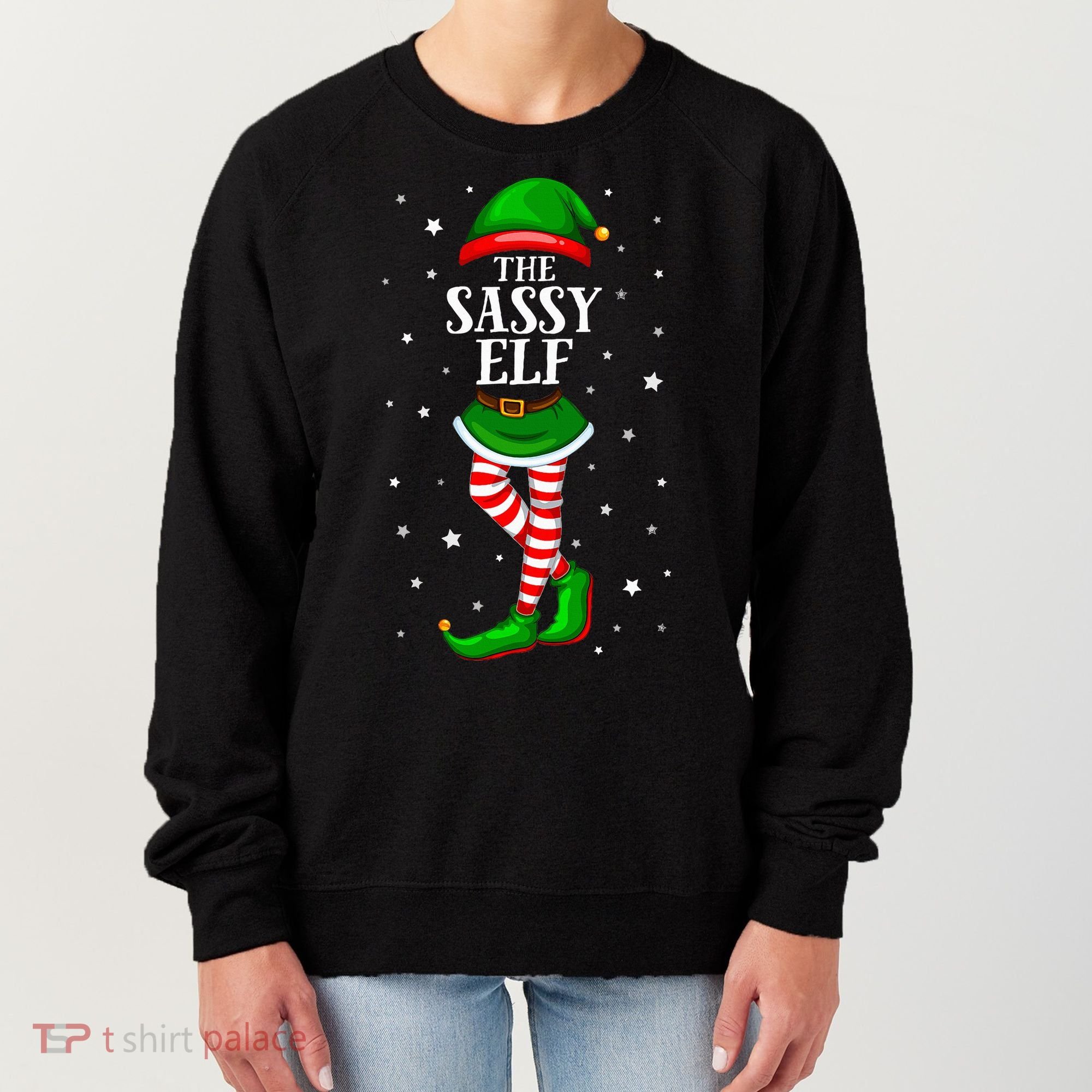Im The Sassy Elf Matching Christmas Women's Sweatshirt