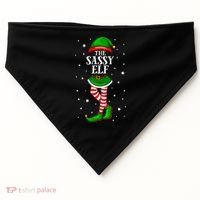 Im The Sassy Elf Matching Christmas USA-Made Doggie Bandana thumb 0