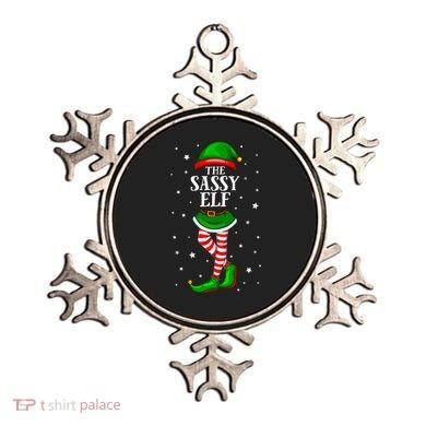 Im The Sassy Elf Matching Christmas Ornament
