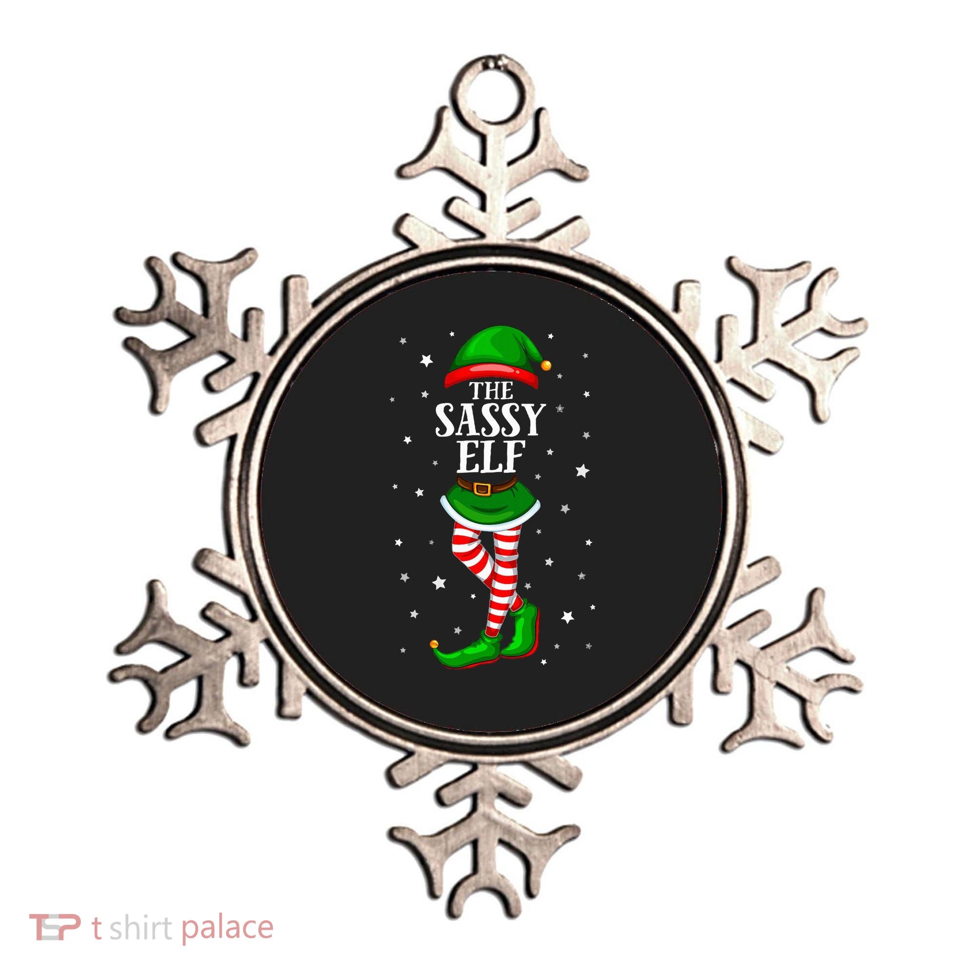 Im The Sassy Elf Matching Christmas Ornament