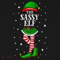 Im The Sassy Elf Matching Christmas Ornament thumb 1