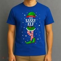 Im The Sassy Elf Matching Christmas T-Shirt thumb 3