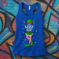 Im The Sassy Elf Matching Christmas Women's Tank Top thumb 3