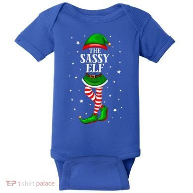 Im The Sassy Elf Matching Christmas Baby Bodysuit