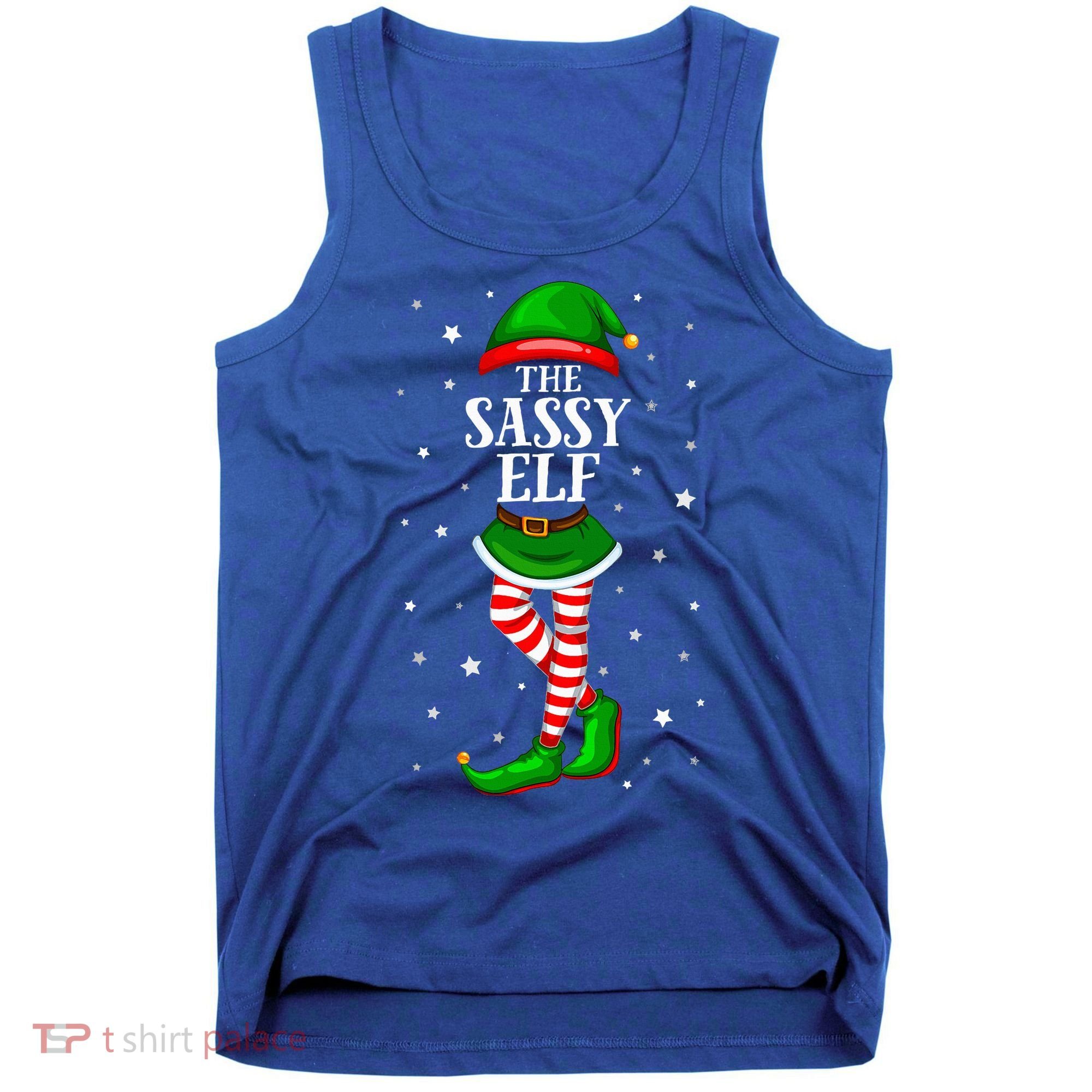 Im The Sassy Elf Matching Christmas Tank Top