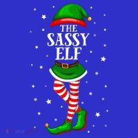 Im The Sassy Elf Matching Christmas Women's T-Shirt thumb 6
