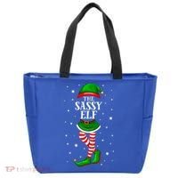 Im The Sassy Elf Matching Christmas Tote Bag thumb 0
