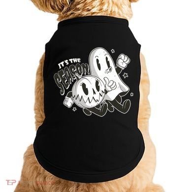 It's The Season Halloween Ghost And Pumpkin Doggie Tank