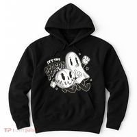 It's The Season Halloween Ghost And Pumpkin Hoodie thumb 0