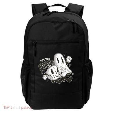 It's The Season Halloween Ghost And Pumpkin Backpack