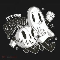 It's The Season Halloween Ghost And Pumpkin Backpack thumb 2
