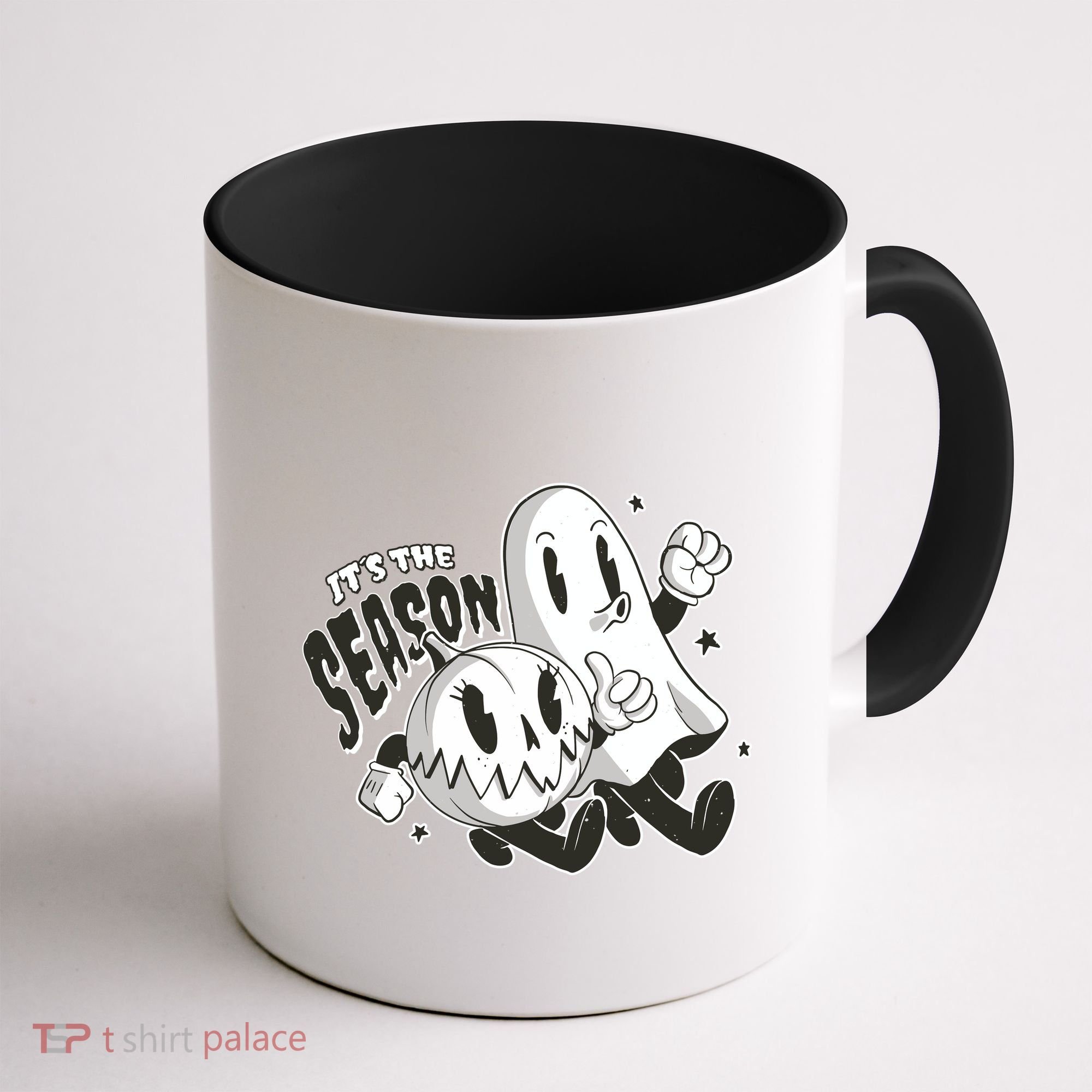 It's The Season Halloween Ghost And Pumpkin Coffee Mug